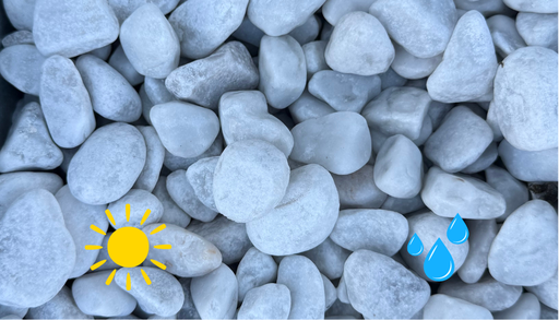 Graviers roulés Carrara 15-25 mm