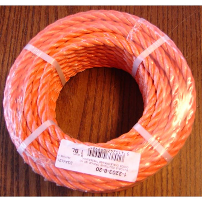 Corde orange 8 mm