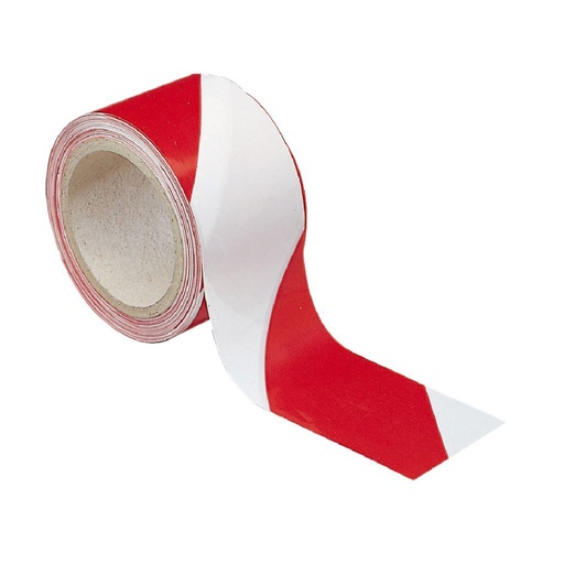 [RUBANSIGNALISATION10] Ruban de signalisation rouge et blanc