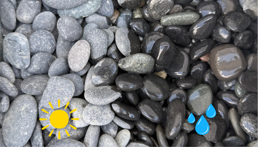 Graviers roulés Castle Black 16-25 mm