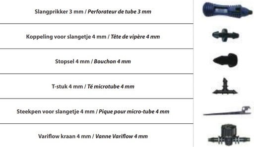Accessoires pour micro irrigation - AUBIA