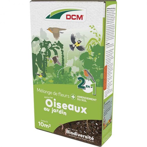 [DCMOISEAUX] Semences Fleurs Oiseaux au jardin - DCM