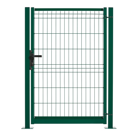 Portillon Axyle Vert - Simple battant - Poteaux carrés à bétonner