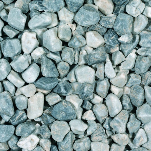 [ICYBLUEGRIND8-16/BB500KG] Graviers roulés Icy Blue 8-16 mm - Big Bag de 500 kg