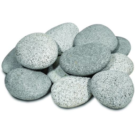 [BEACHPEBBLESGRISCLAIRSAC20KG] Galets Beach pebbles gris clair 3-6 cm