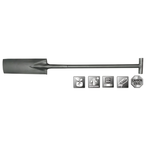 [POLETBECHETERR.ACIER-PT101384ST] Bêche terrassier ACIER 380/140 2PP MA-T 122CM - POLET