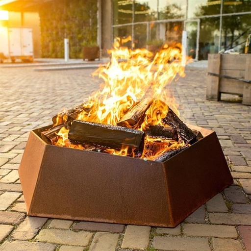 [BRASEROFORMACF01] Braséro en acier corten 1154 x 1000 x 272mm - Forma