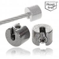 [CABLEBOUCHONDESERRAGE3MM] Bouchon de serrage pour câbles inox 3mm (pour palissage)