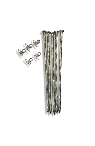 [COREEDGEFIXATIONS-5PIECES] Fixations bordure Core Edge - clous + clips par 5