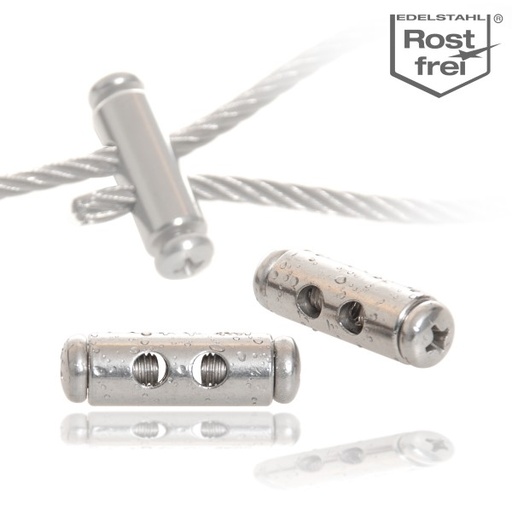 [CABLECOLLIEREXTREM3MM] Collier de serrage d'extrémité pour câble inox 3mm
