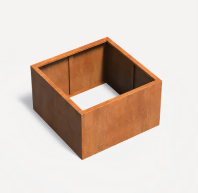 Bac en acier corten sans fond - Carrez