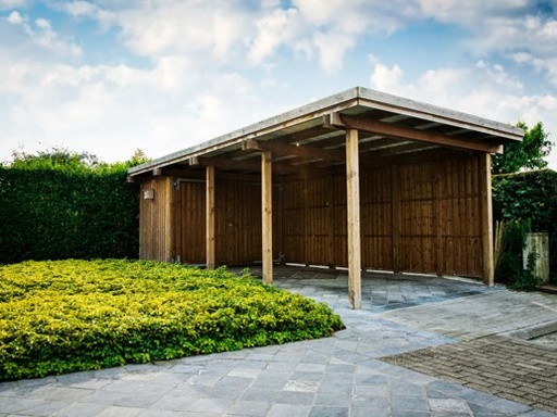 Carport Original en Pin Rouge du Nord - Collstrop