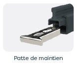 [STRATAPATTELISSES] Patte de maintien pour lisses haute et basse pour module Strata/Lima Premium